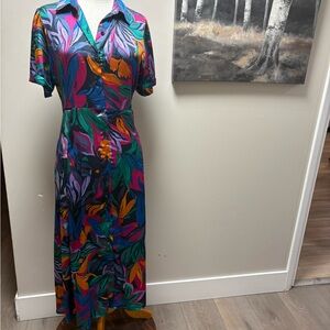 Vibrant Multicolor Maxi Dress